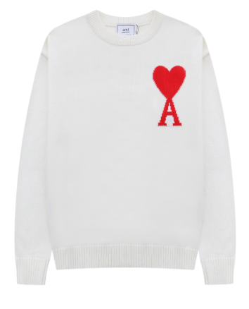 3b731d_150c298674194774ba6229eb8efc34cfmv2.png Ami Knit Sweater White Red