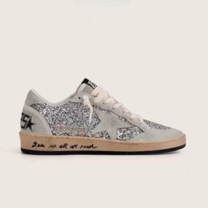 Golden Goose Sneaker Grey Glitter Number