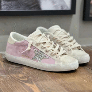 Golden Goose Sneaker Pink Silver Glitter