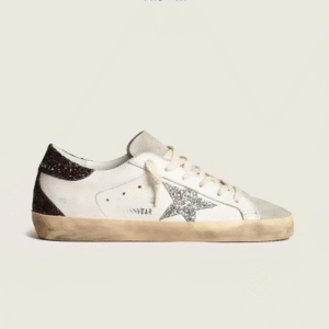 Golden Goose Sneaker Black Glitter White