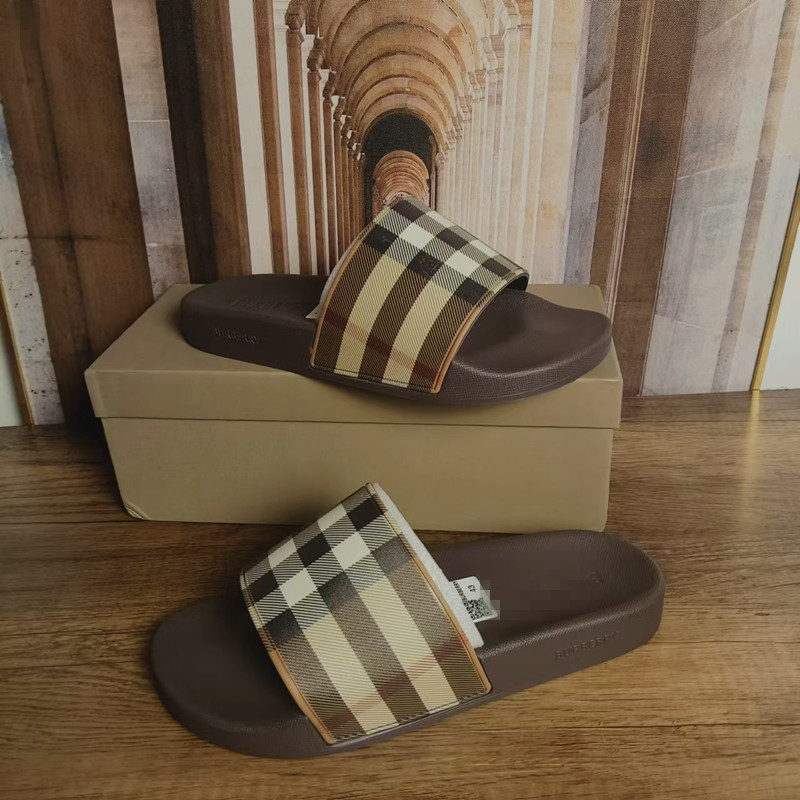 Burberry Slide Double Brown