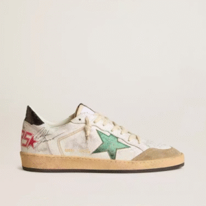 Golden Goose Sneaker Green Star Red Number