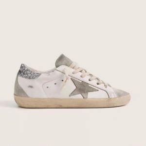 Golden Goose Sneaker Back Silver Glitter