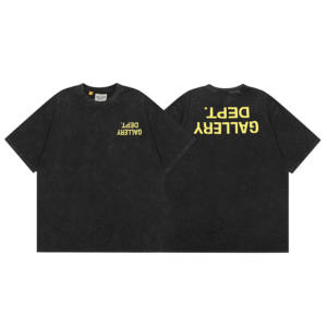 Gallery Dept. T-Shirt Black Yellow Reversed