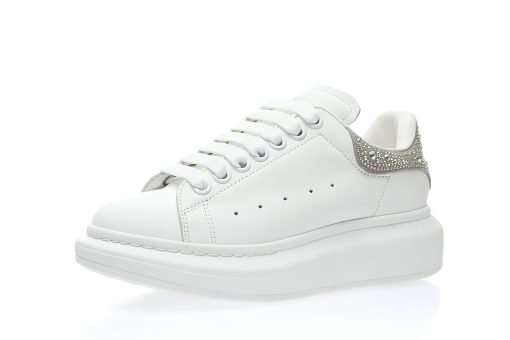 Alexander Mcqueen White Glitter Back