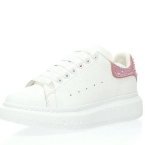 Alexander Mcqueen White Rose Glitter