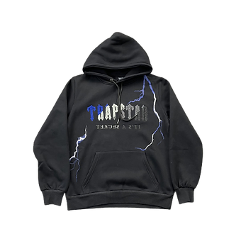 Trapstar Logo Hoodie and Trackpants Black Thunder