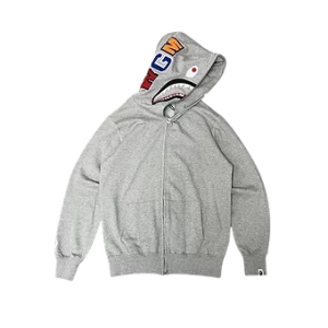 Bape Gray Zipper