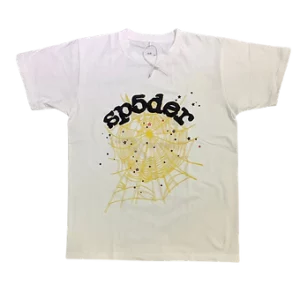 Sp5der Shirt White Yellow Black Logo