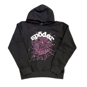 Sp5der Hoodie Black Purple