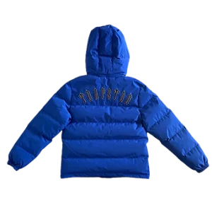 Trapstar Winter Puffer Jaket Blue Irongate dull