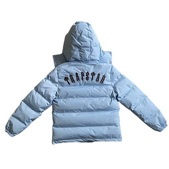 Trapstar Winter Puffer Jacket Baby Blue Irongate dull
