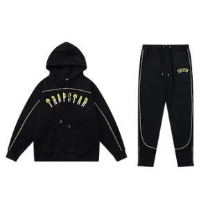 Trapstar Logo Hoodie and Trackpants Yellow Irongate Logo
