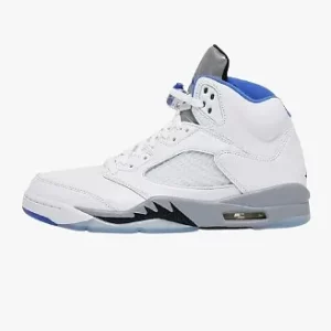 Air jordan 5 white and blue