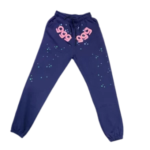 Sp5der slacks pants violett blue