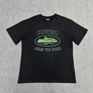 Corteiz Tshirt Full Size Logo Black Green