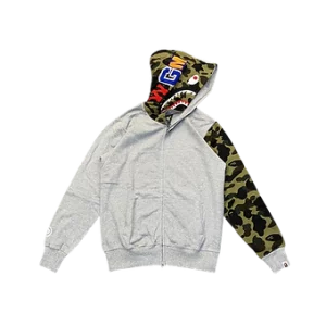 Bape Zip Hoodie Gray / Camo