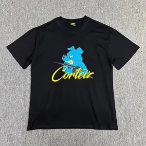 Corteiz Tshirt Logo Black Yellow