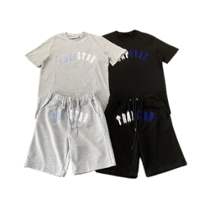 Trapstar Shirt and Boxer Shorts Set Black or Gray