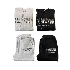 Trapstar Logo Tracksuits Gray or Black Camo