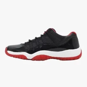 Air jordan 11 black and red low top