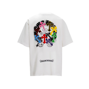 Chrome Hearts Tee White and Black Cross Colours