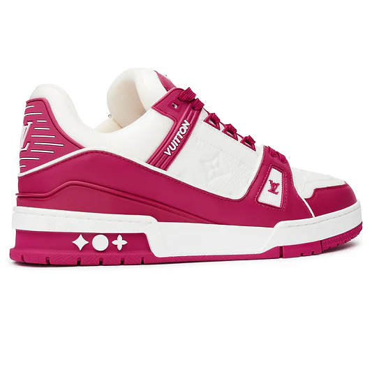 3b731d_0412bfa553054d2e8c348ac72b7add57~mv2 LV Trainer Fuchsia Sneaker