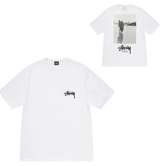 Stussy Tee Beach Black and White