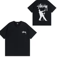 Stussy Tee Flag Black and White