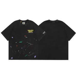 Gallery Dept. T-Shirt Black Yellow Paint