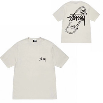 Stussy Tee Skateboard Black and White