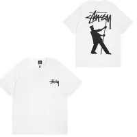 Stussy Tee Flag Black and White