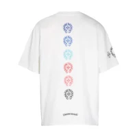 Chrome Hearts Tee White and Black Colour Logo Down