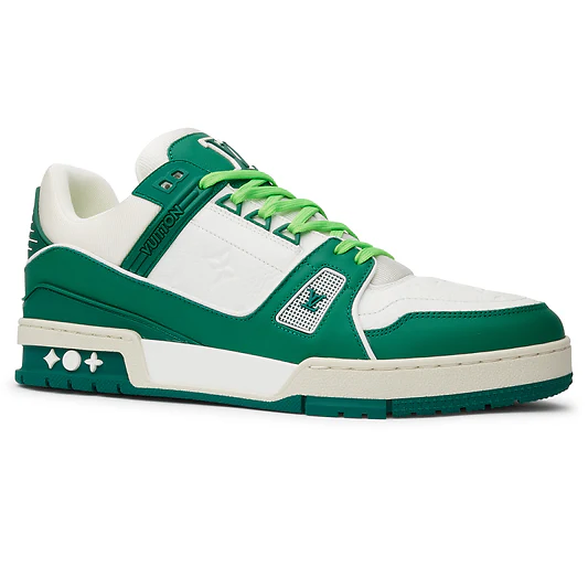LV Trainer White Green Sneaker