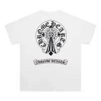Chrome Hearts Tee White and Black Round
