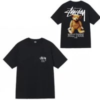Stussy Tee Bear Black and White