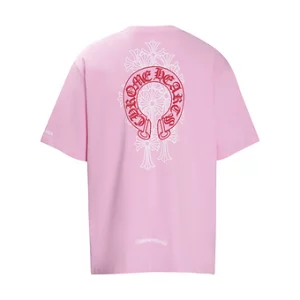 Chrome Hearts Tee Pink Red