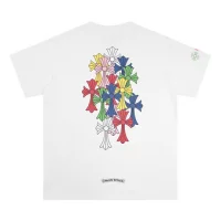 Chrome Hearts Tee White and Black Big Colour Crosses