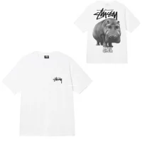 Stussy Tee Wild Animal Black and White