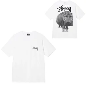 Stussy Tee Wild Animal Black and White