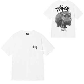 Stussy Tee Wild Animal Black and White