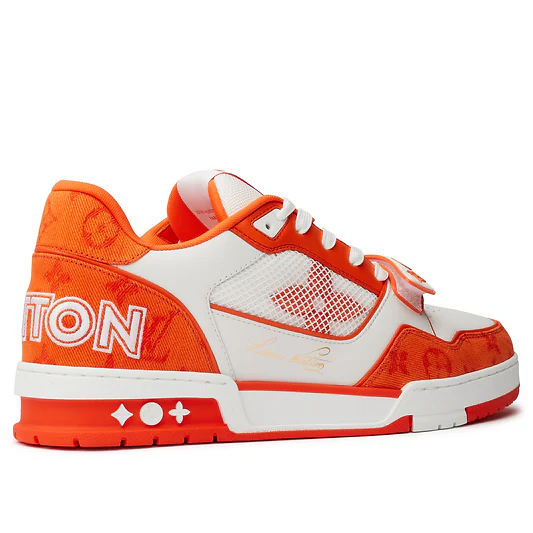 LV Monogram Orange Denim Sneaker