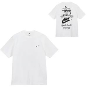 Stussy Tee Nike Logo Big Black and White