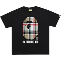 Bape Tshirt Burberry Brown