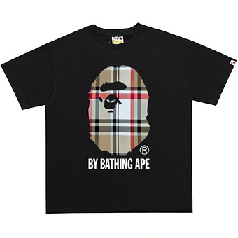 Bape Tshirt Burberry Brown