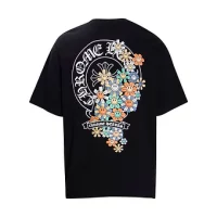 Chrome Hearts Tee White and Black Flowers