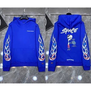Chrome Hearts Hoodie Blue Space