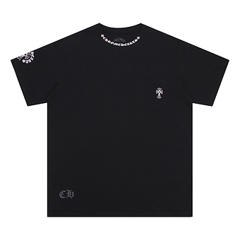 Chrome Hearts Tee Black Small Cross Logo