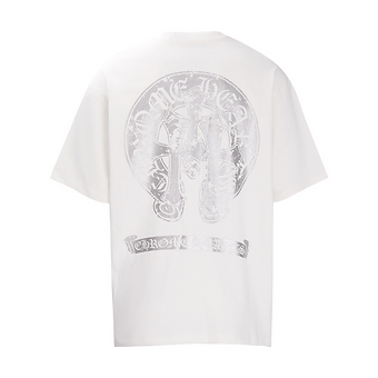 Chrome Hearts Tee White and Black Chrome Logo