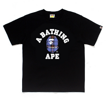 Bape Tshirt Burberry Blue Small